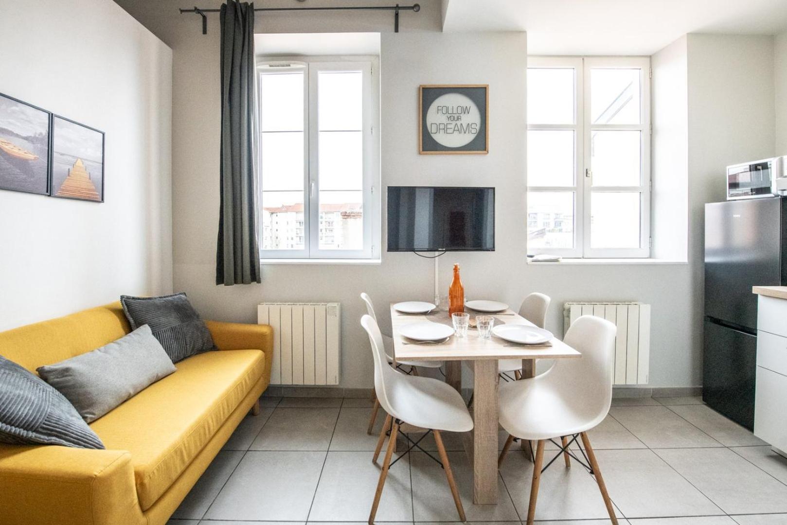 Duplex Scandinave A Cosy Et Calme - Lyon Part-Dieu מראה חיצוני תמונה
